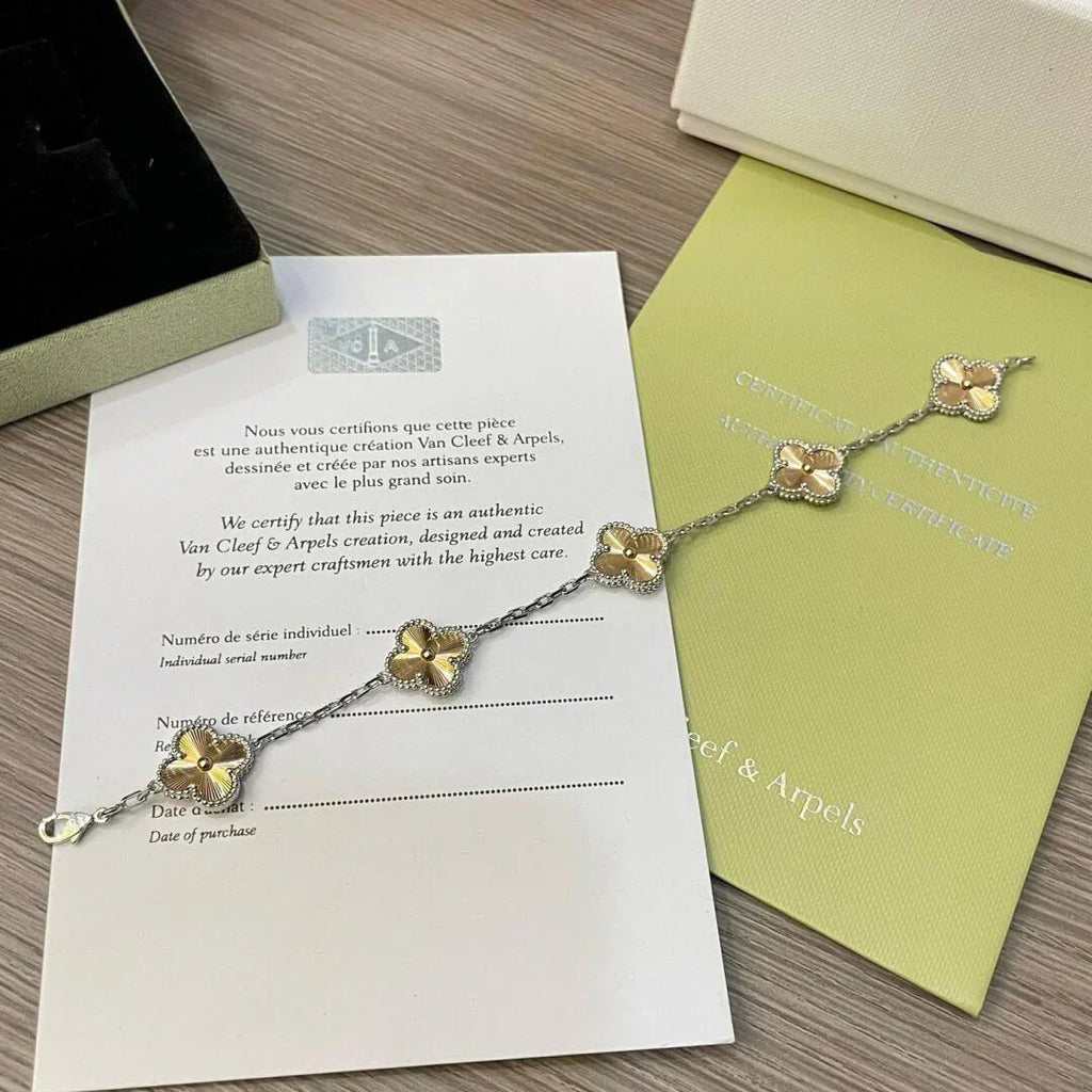 [sparkle Jewelry ] CLOVER 5 MOTIF LASER BRACELET COLLECTION