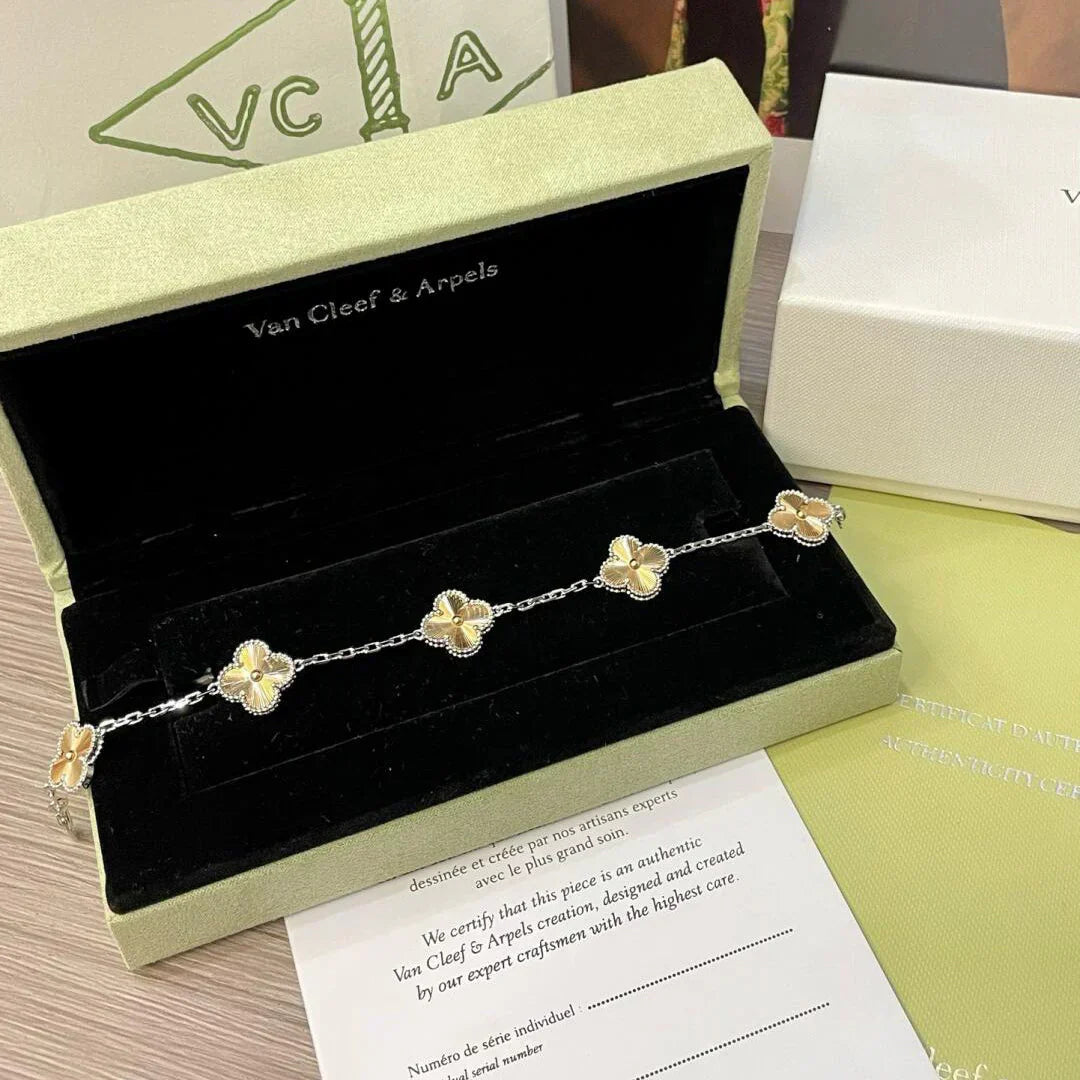 [sparkle Jewelry ] CLOVER 5 MOTIF LASER BRACELET COLLECTION