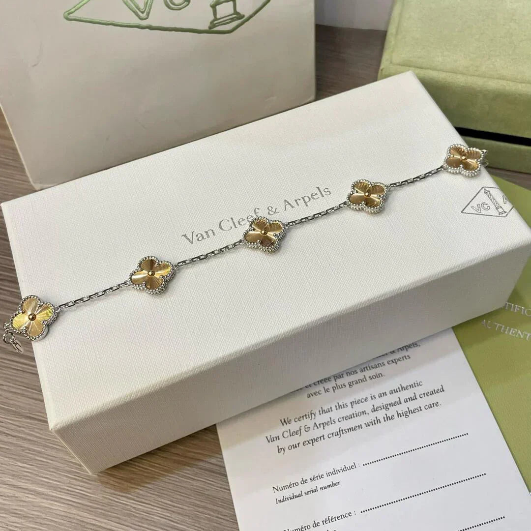 [sparkle Jewelry ] CLOVER 5 MOTIF LASER BRACELET COLLECTION