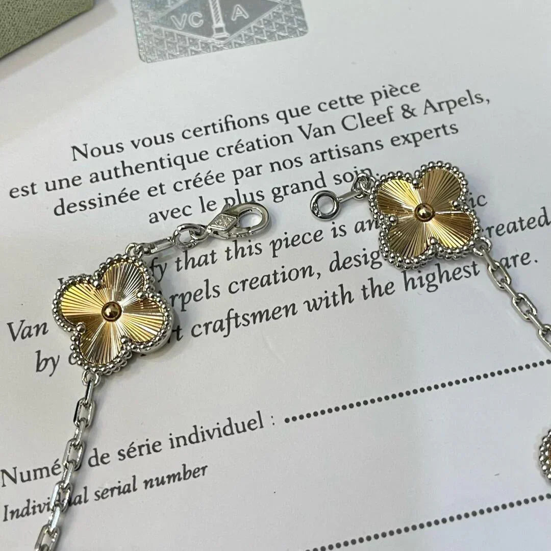[sparkle Jewelry ] CLOVER 5 MOTIF LASER BRACELET COLLECTION