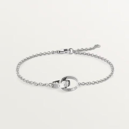 [sparkle] LOVE BRACELET DOUBLE RING