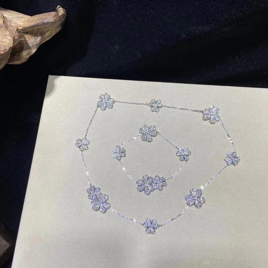 [sparkle Jewelry ]FRIVOLE SILVER 5 FLOWERS BRACELET