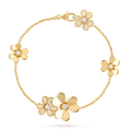 [sparkle Jewelry ]FRIVOLE GOLD 5 FLOWERS BRACELET