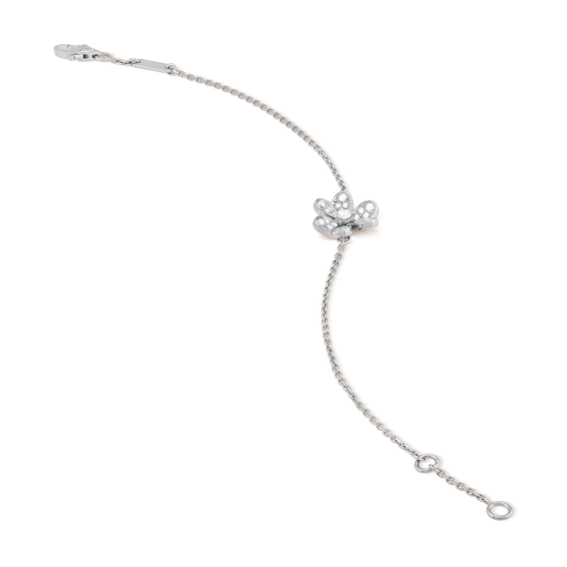 [sparkle Jewelry ]FRIVOLE SILVER FLOWER DIAMOND BRACELET