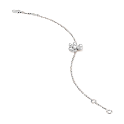 [sparkle Jewelry ]FRIVOLE SILVER FLOWER DIAMOND BRACELET