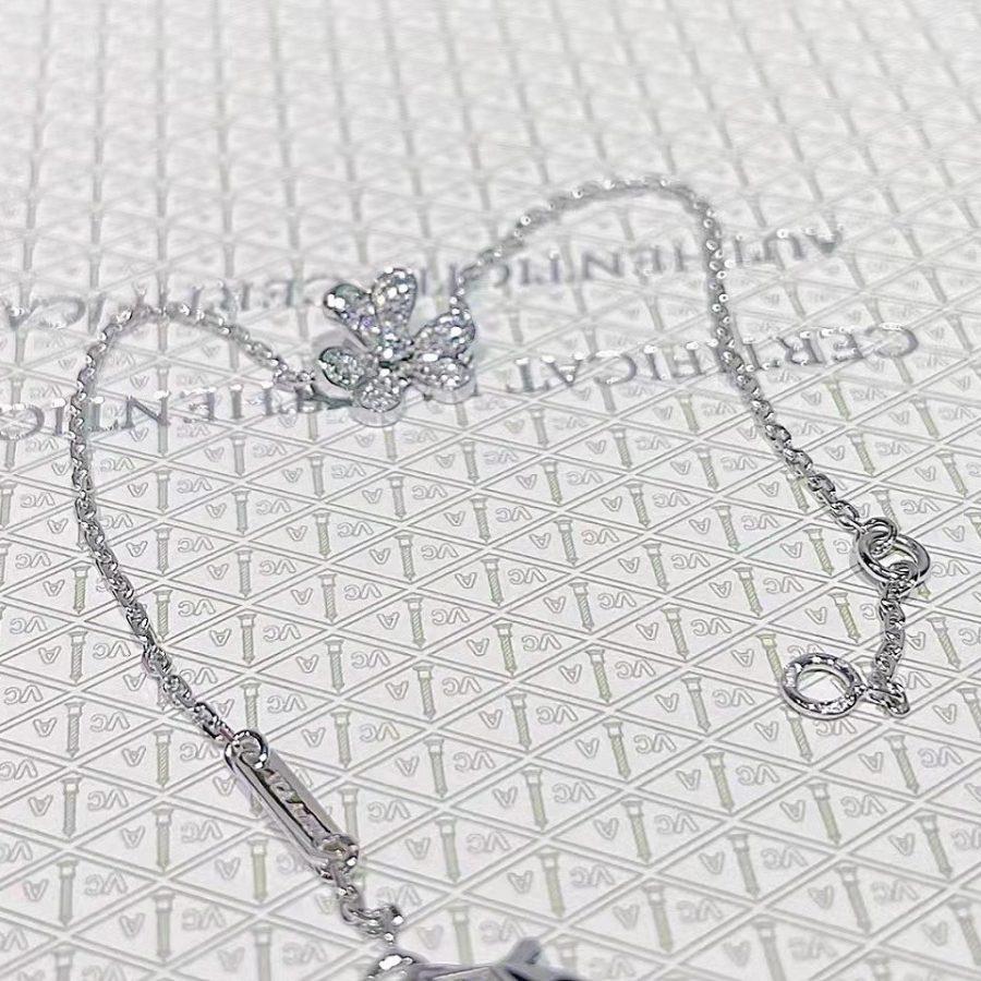 [sparkle Jewelry ]FRIVOLE SILVER FLOWER DIAMOND BRACELET