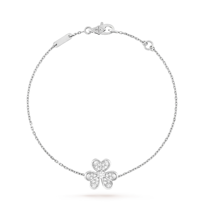 [sparkle Jewelry ]FRIVOLE SILVER FLOWER DIAMOND BRACELET