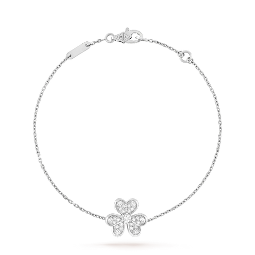 [sparkle Jewelry ]FRIVOLE SILVER FLOWER DIAMOND BRACELET