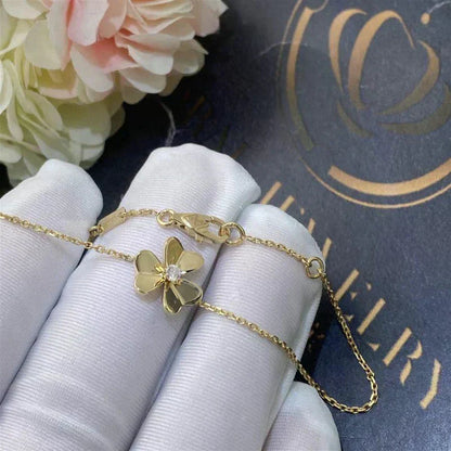 [sparkle Jewelry ]FRIVOLE GOLD FLOWER PINK MALACHITE BRACELET