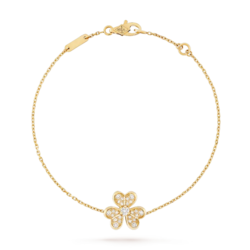 [sparkle Jewelry ]FRIVOLE GOLD FLOWER DIAMOND BRACELET