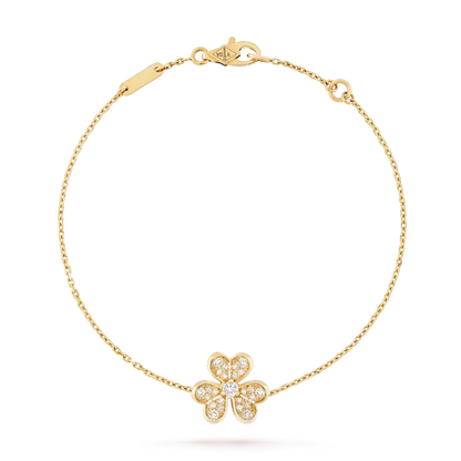 [sparkle Jewelry ]FRIVOLE GOLD FLOWER DIAMOND BRACELET