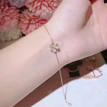 [sparkle Jewelry ]FRIVOLE GOLD FLOWER DIAMOND BRACELET