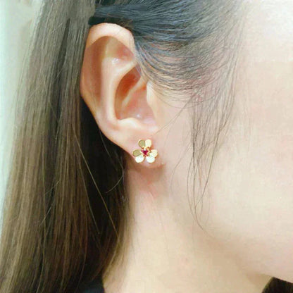 [sparkle Jewelry ]FRIVOLE  FLOWER PINK EARRINGS