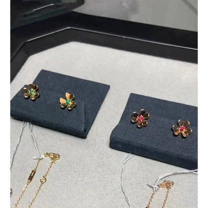 [sparkle Jewelry ]FRIVOLE  FLOWER PINK EARRINGS