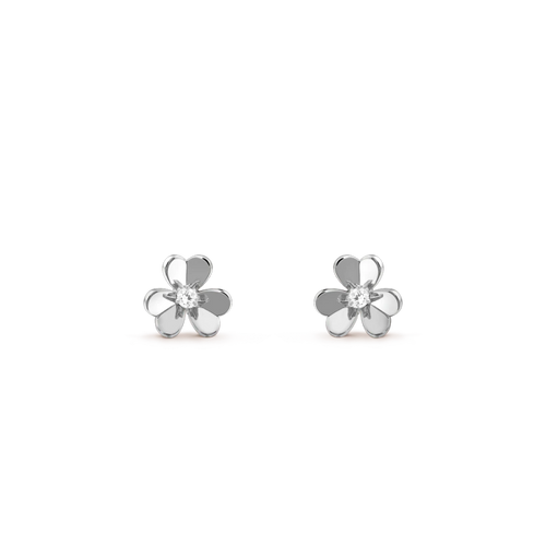 [sparkle Jewelry ]FRIVOLE MINI SILVER FLOWER EARRINGS