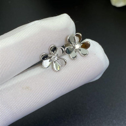 [sparkle Jewelry ]FRIVOLE MINI SILVER FLOWER EARRINGS