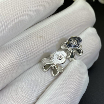[sparkle Jewelry ]FRIVOLE MINI SILVER FLOWER EARRINGS