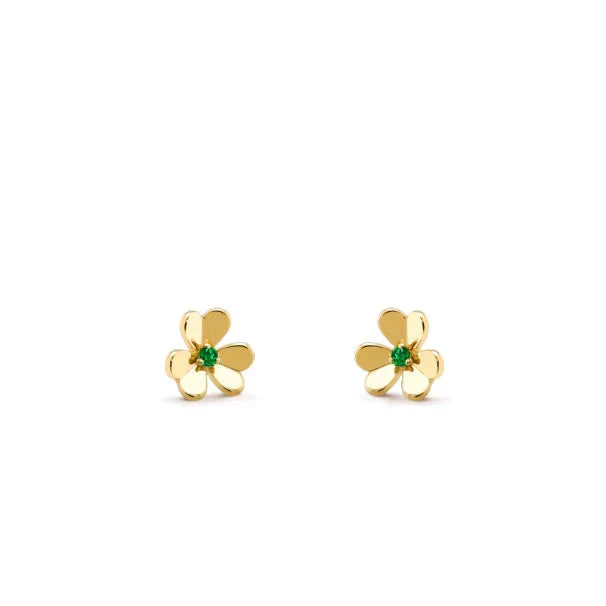 [sparkle Jewelry ]FRIVOLE  FLOWER MALACHITE EARRINGS