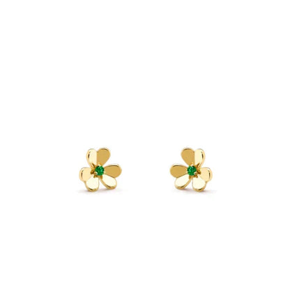 [sparkle Jewelry ]FRIVOLE  FLOWER MALACHITE EARRINGS