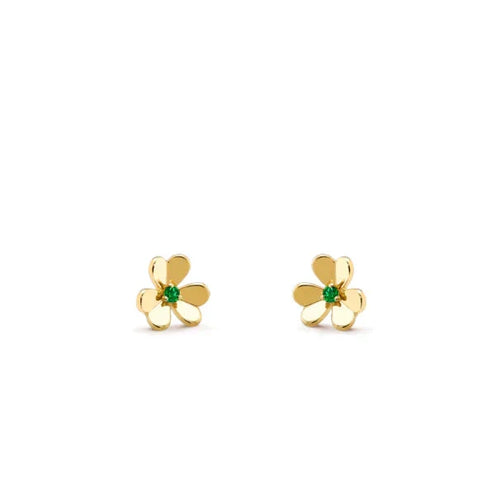 [sparkle Jewelry ]FRIVOLE  FLOWER MALACHITE EARRINGS