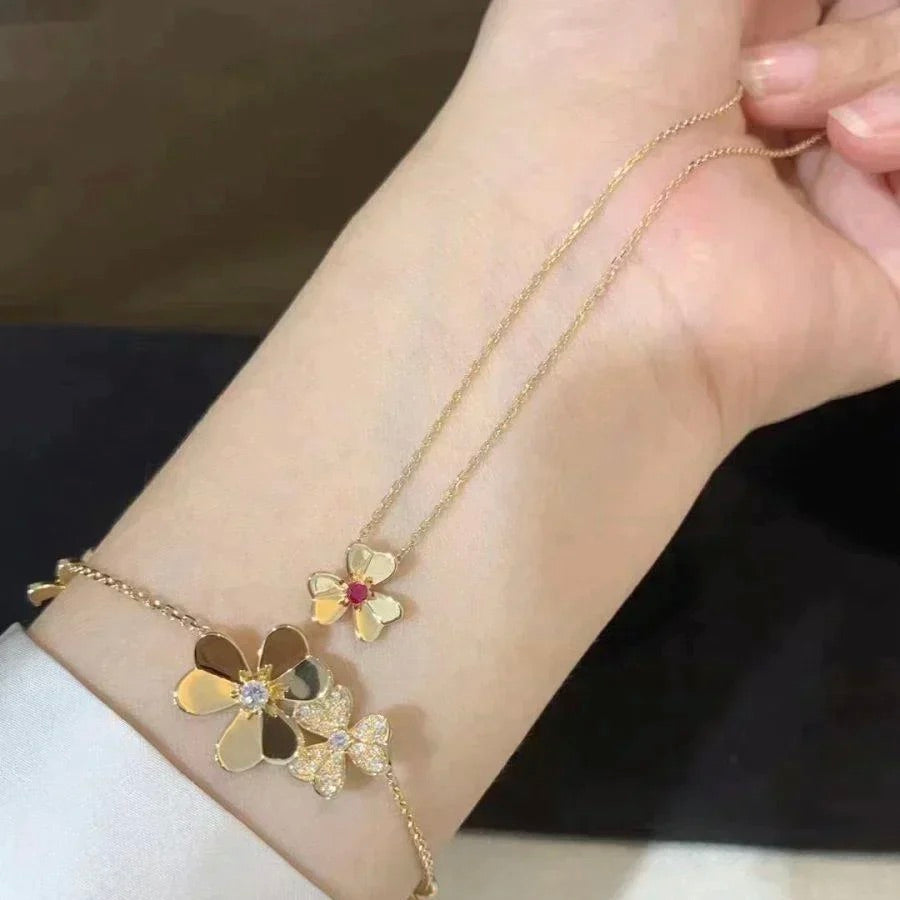 [Sparkle]FRIVOLE FLORALER CHARM-HALSKETTE