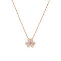 [sparkle Jewelry ]FRIVOLE ROSE GOLD FLOWER DIAMOND NECKLACE