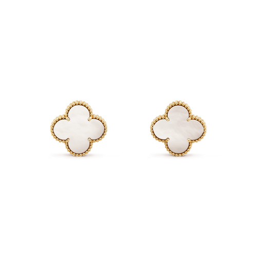 [sparkle Jewelry ]CLOVER MINI GOLD EARRINGS