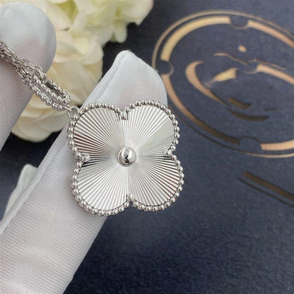 [sparkle Jewelry ]CLOVER 25MM SILVER BIG CLOVER NECKLACE