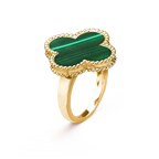 [sparkle Jewelry ]CLOVER MALACHITE RING