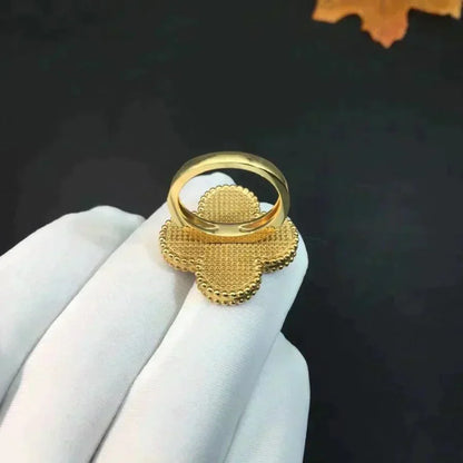 [sparkle Jewelry ]CLOVER MALACHITE RING