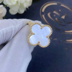 [sparkle Jewelry ]CLOVER WHITE MOP RING