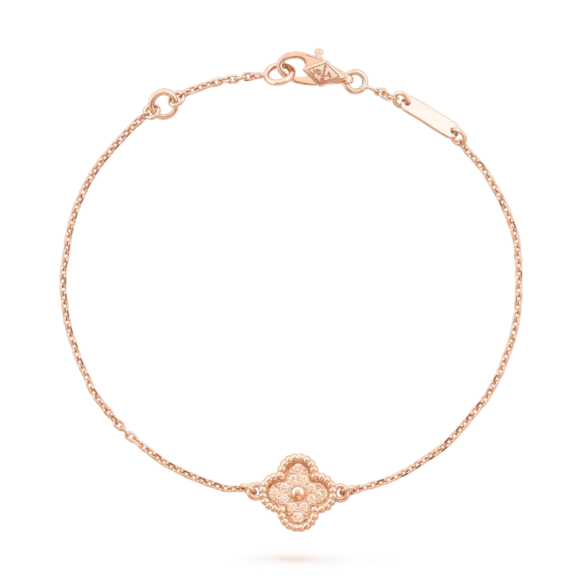 [sparkle Jewelry ]CLOVER SINGLE FLOWER BRACELET
