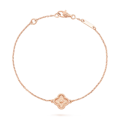 [sparkle Jewelry ]CLOVER SINGLE FLOWER BRACELET