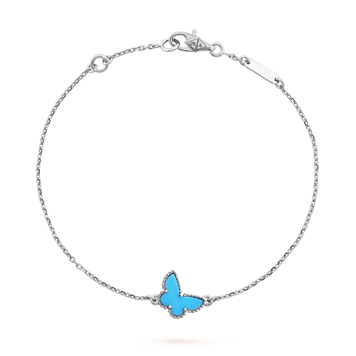 [sparkle Jewelry ]BUTTERFLY TURQUOISE BUTTERFLY BRACELET SILVER