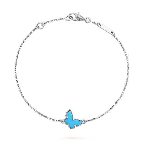 [sparkle Jewelry ]BUTTERFLY TURQUOISE BUTTERFLY BRACELET SILVER