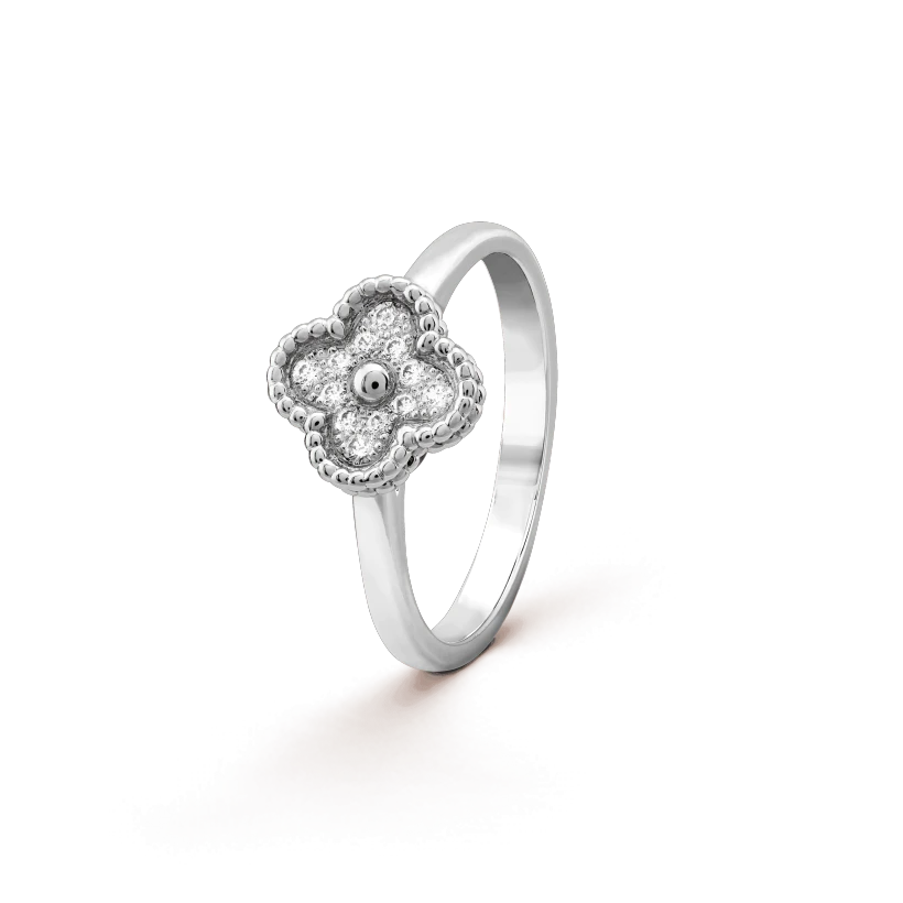 [sparkle Jewelry ]CLOVER DIAMOND RING