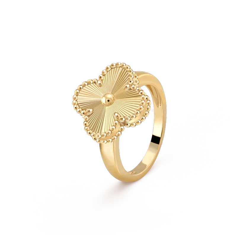 [sparkle Jewelry ]CLOVER GOLD RING