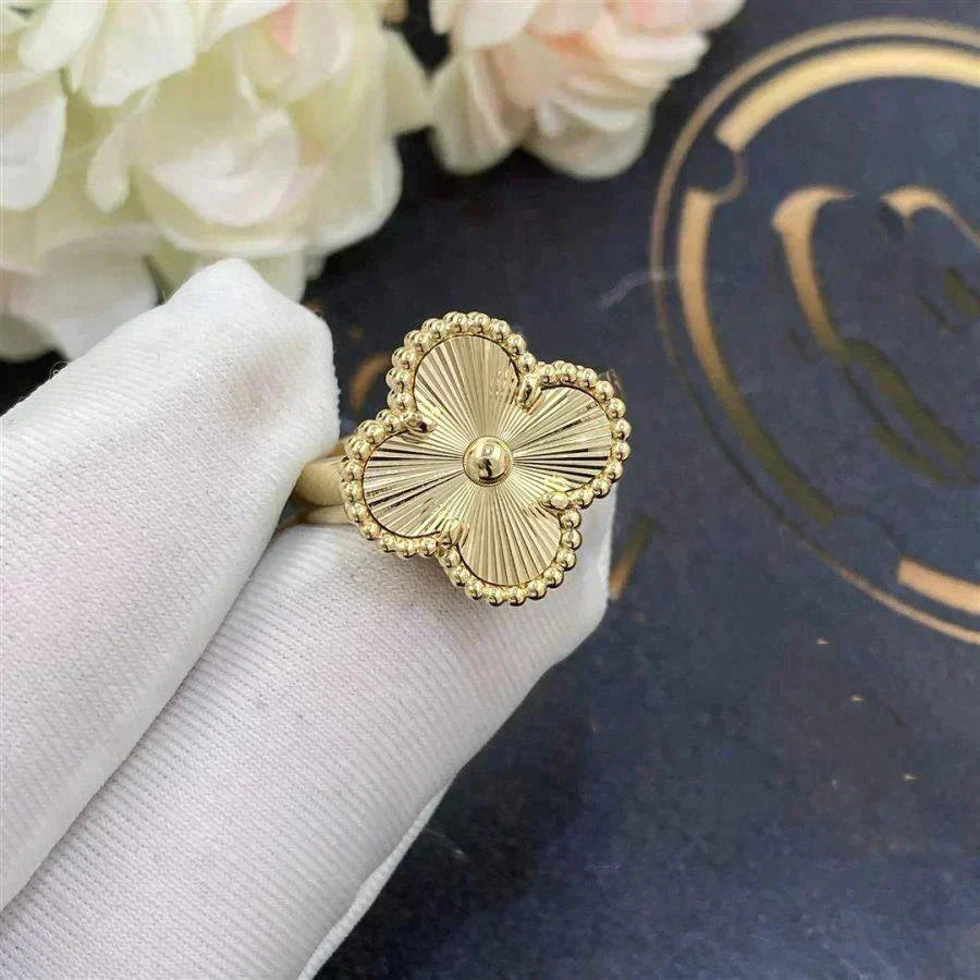 [sparkle Jewelry ]CLOVER GOLD RING