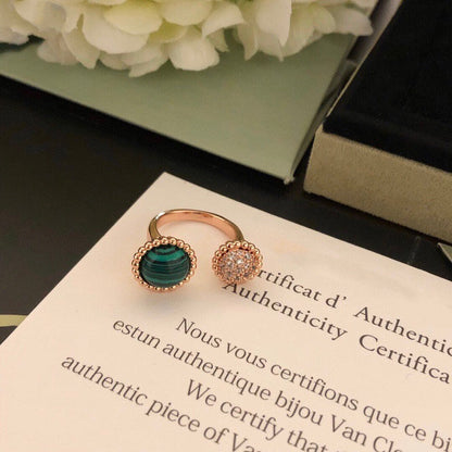 [sparkle Jewelry ]PERLEE COULEURS DIAMOND ROSE GOLD BETWEEN THE FINGER RING
