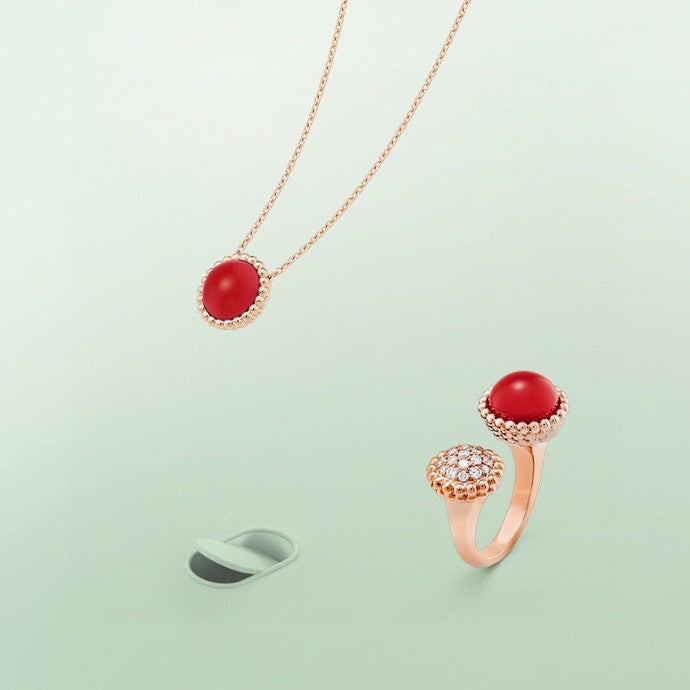 [sparkle Jewelry ]PERLEE COULEURS DIAMOND ROSE GOLD BETWEEN THE FINGER RING
