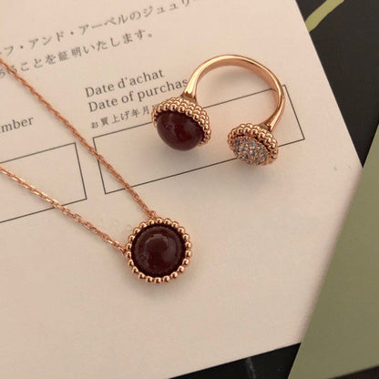 [sparkle Jewelry ]PERLEE COULEURS DIAMOND ROSE GOLD BETWEEN THE FINGER RING