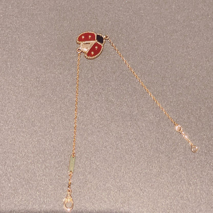 [sparkle Jewelry ]LUCKY SPRING 1 MOTIF PINK GOLD BRACELET