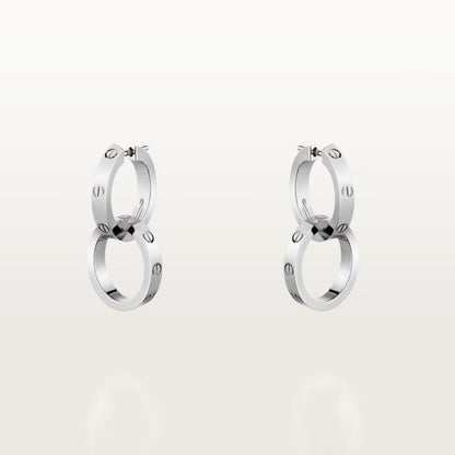 [sparkle Jewelery]LOVE 3.3MM DANGLE EARRINGS
