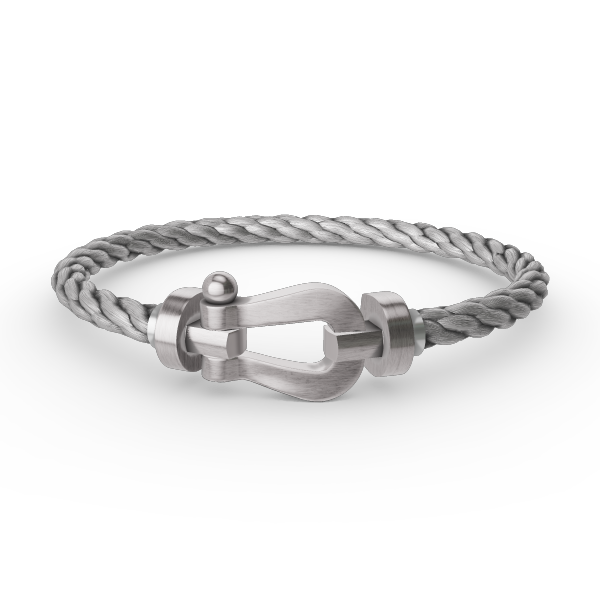 [Sparkle]FORCE LARGE HORSESHOE BRACELET - WHITE GOLD