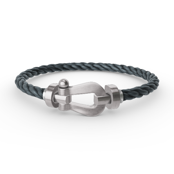 [Sparkle]FORCE LARGE HORSESHOE BRACELET - WHITE GOLD