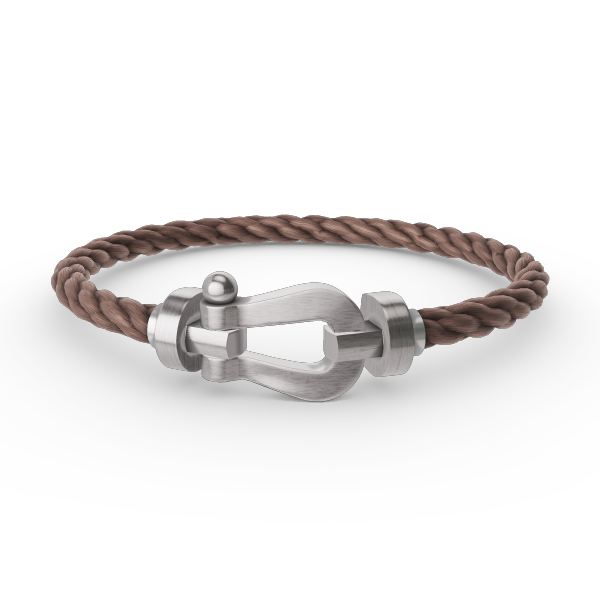 [Sparkle]FORCE LARGE HORSESHOE BRACELET - WHITE GOLD