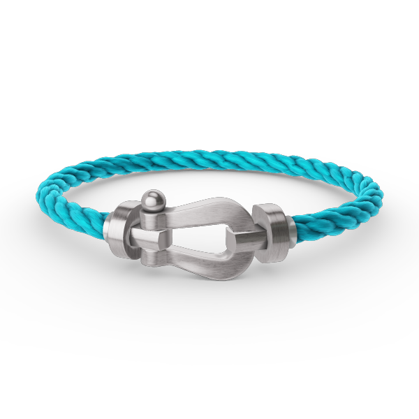 [Sparkle]FORCE LARGE HORSESHOE BRACELET - WHITE GOLD