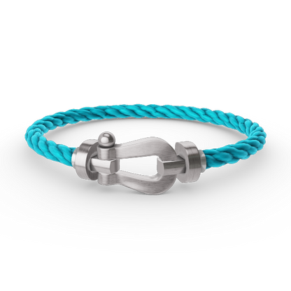 [Sparkle]FORCE LARGE HORSESHOE BRACELET - WHITE GOLD
