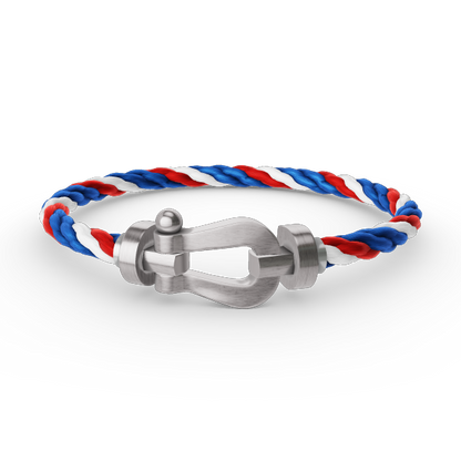 [Sparkle]FORCE LARGE HORSESHOE BRACELET - WHITE GOLD