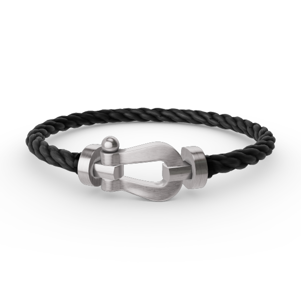 [Sparkle]FORCE LARGE HORSESHOE BRACELET - WHITE GOLD